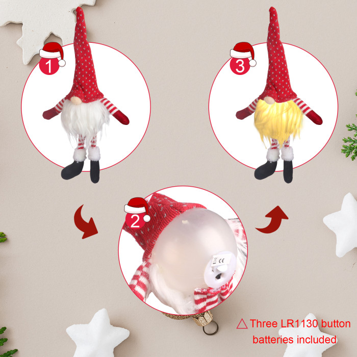 BIGTREE Christmas Gnomes Tomte, Scandinavian Swedish Santa Decorations Elf with Knitted Hats for Xmas Holiday Ornaments Home Deocr