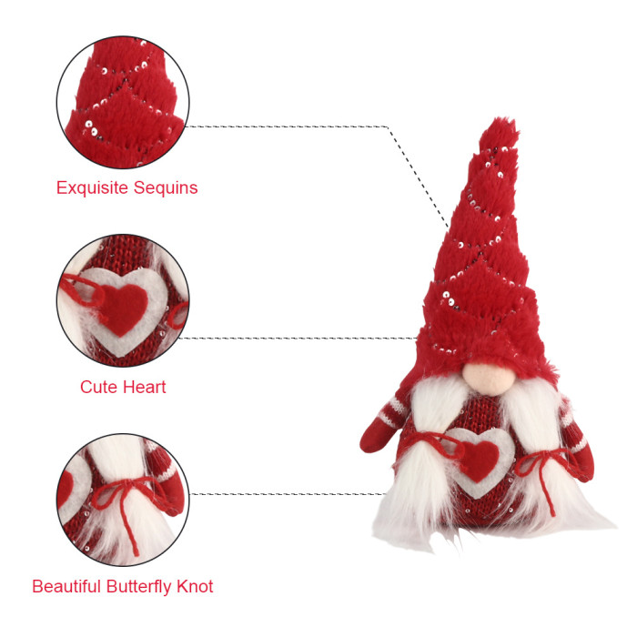BIGTREE Christmas Gnomes Tomte, Scandinavian Swedish Santa Decorations Elf with Knitted Hats for Xmas Holiday Ornaments Home Deocr