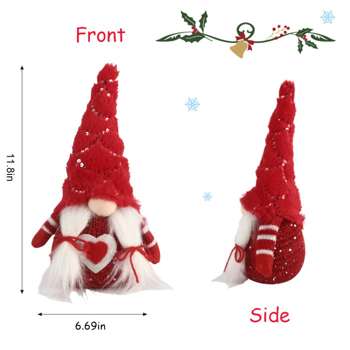 BIGTREE Christmas Gnomes Tomte, Scandinavian Swedish Santa Decorations Elf with Knitted Hats for Xmas Holiday Ornaments Home Deocr