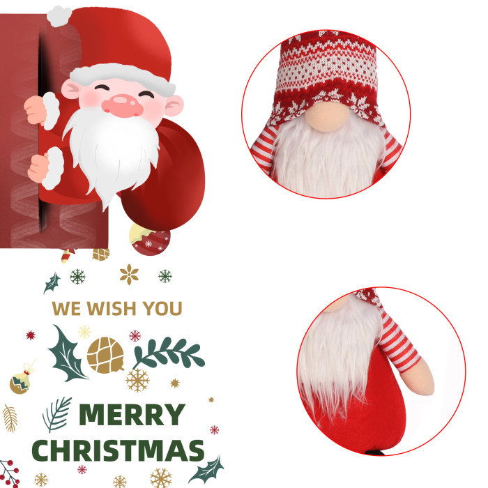 BIGTREE Christmas Gnomes Tomte, Scandinavian Swedish Santa Decorations Elf with Knitted Hats for Xmas Holiday Ornaments Home Deocr