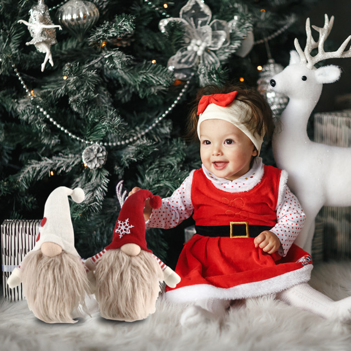 BIGTREE Christmas Gnomes Tomte, Scandinavian Swedish Santa Decorations Elf with Knitted Hats for Xmas Holiday Ornaments Home Deocr