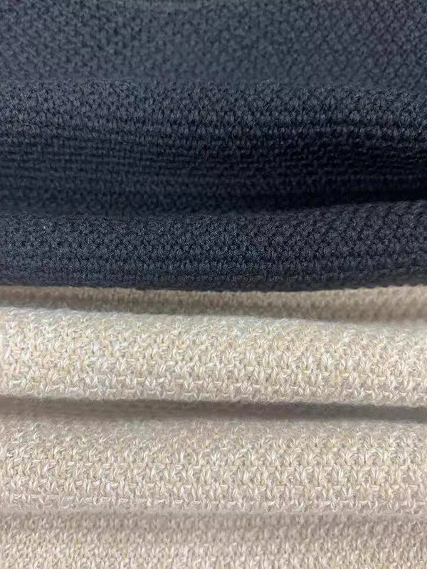 Long Sleeves Loose Contrast Color Split-Joint Round-Neck Pullovers Sweater Tops