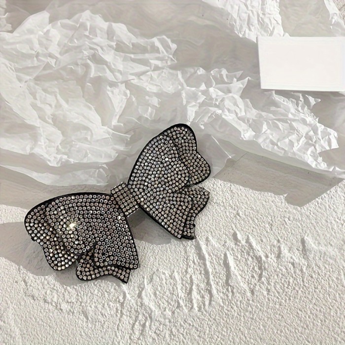 3pcs Women's Large Butterfly Hairpins Women's Hairpins Rhinestone High-end Hair Accessories Prom Temperament Dress Up Hairpins Bow Hairpins Women's Hairpins