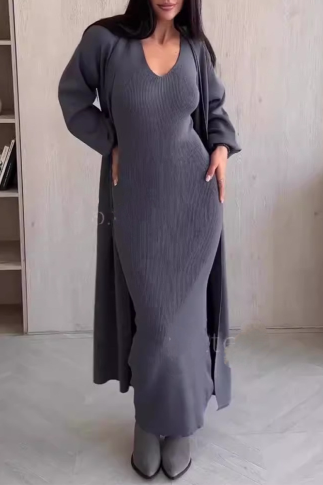 Casual O Neck Long Sleeve Two Pieces(11 Colors)