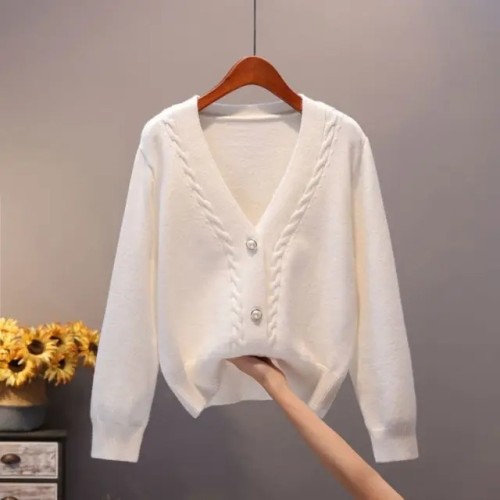 Women's Cozy Winter V-Neck Sweater Cardigan