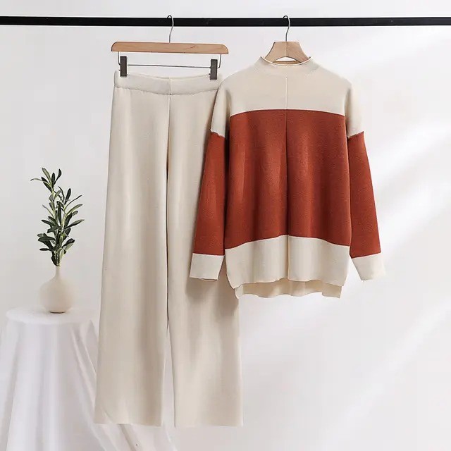 Women's Autumn Winter 2-Piece Pullover Set