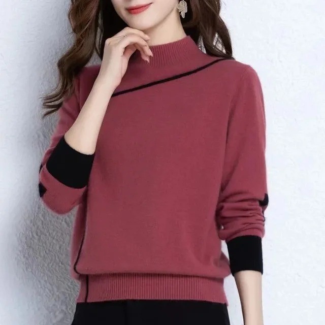 Women's Cozy Winter Turtleneck Knitted Sweater