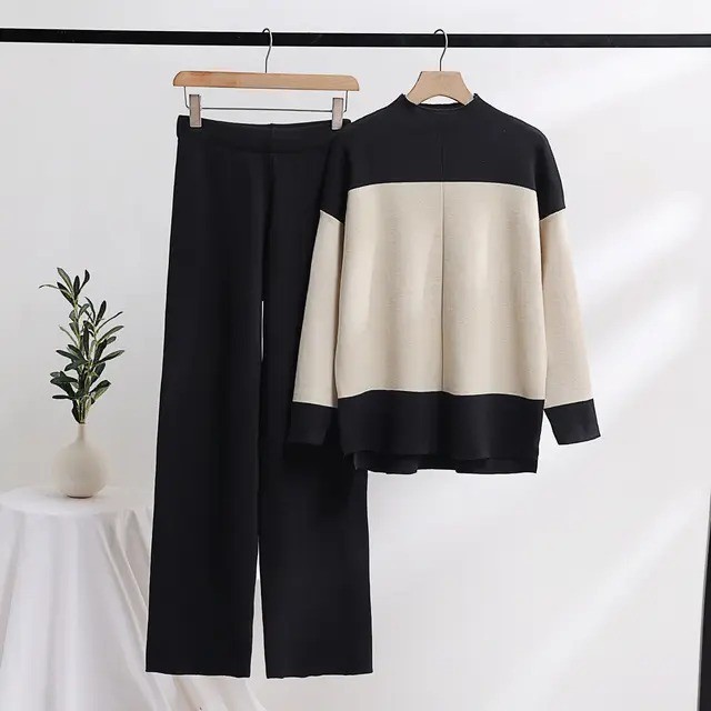 Women's Autumn Winter 2-Piece Pullover Set