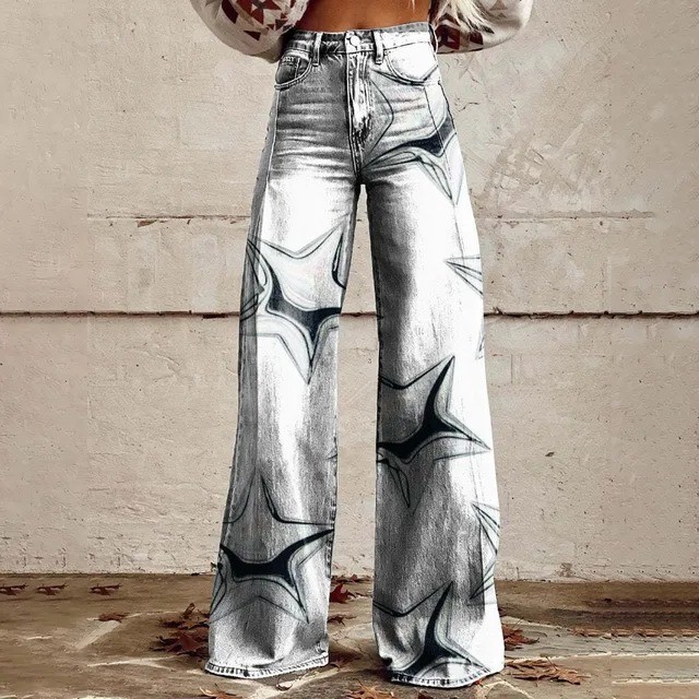 Women's Bohemian Style Loose Wide-Legs Pants