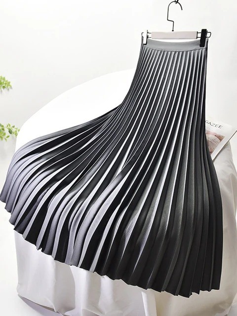 Women's Autumn Winter Elegant High-Waist Skirt