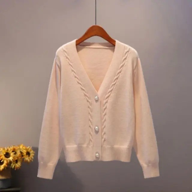 Women's Cozy Winter V-Neck Sweater Cardigan