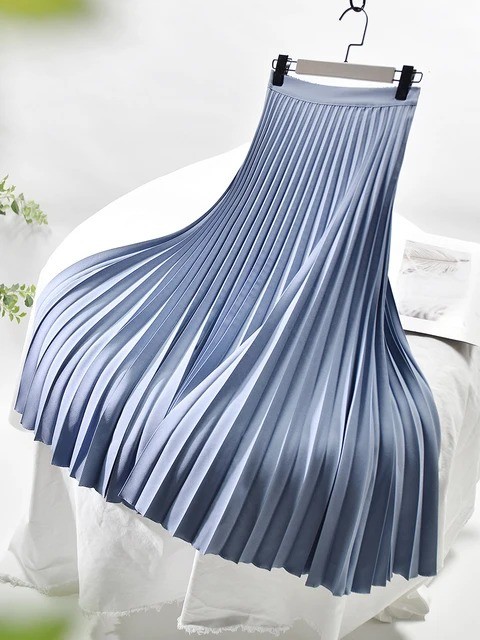 Women's Autumn Winter Elegant High-Waist Skirt