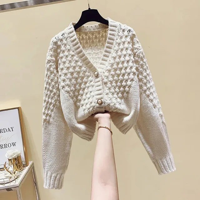 Women's Cozy Winter Korean V-Neck Sweater