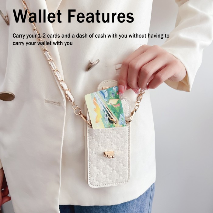 Fashion Solid Color Crossbody Lanyard Mobile Phone Case