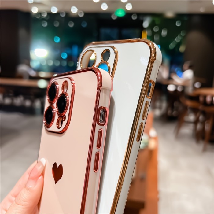 Heart Print Phone Case for iPhone