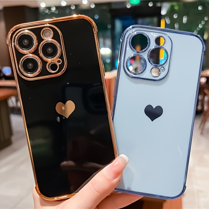 Heart Print Phone Case for iPhone