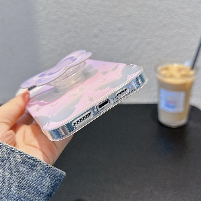 Butterfly Stand Suitable For Apple All-inclusive Protection Case Creative Niche Personality For Apple IPhone 14 13 12 11 Plus Pro Max.