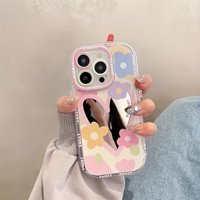 High-quality phone case suitable for iPhone 15 14 13 12 11 pro max Sweat love Serve as a mirror