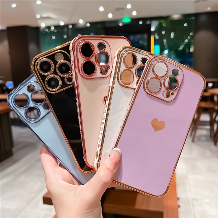 Heart Print Phone Case for iPhone