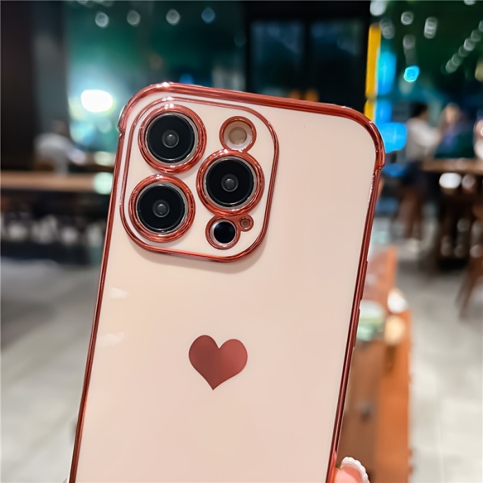 Heart Print Phone Case for iPhone