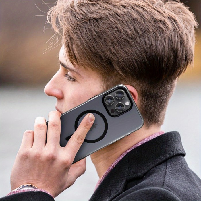 Magnetic Matte Luxury Skin Feel New Phone Case For IPhone15 16 14 13 12 11 Pro Max Plus, IPhone11 Frosted Phones Casing Protection Dustproof Shockproof No Fingerprint Soft