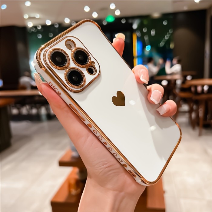Heart Print Phone Case for iPhone