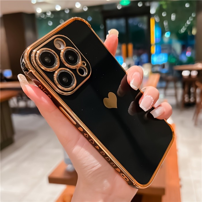 Heart Print Phone Case for iPhone