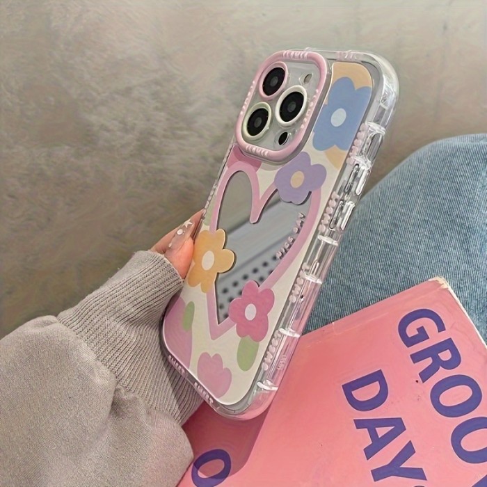 High-quality phone case suitable for iPhone 15 14 13 12 11 pro max Sweat love Serve as a mirror