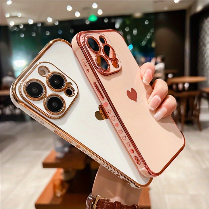 Heart Print Phone Case for iPhone