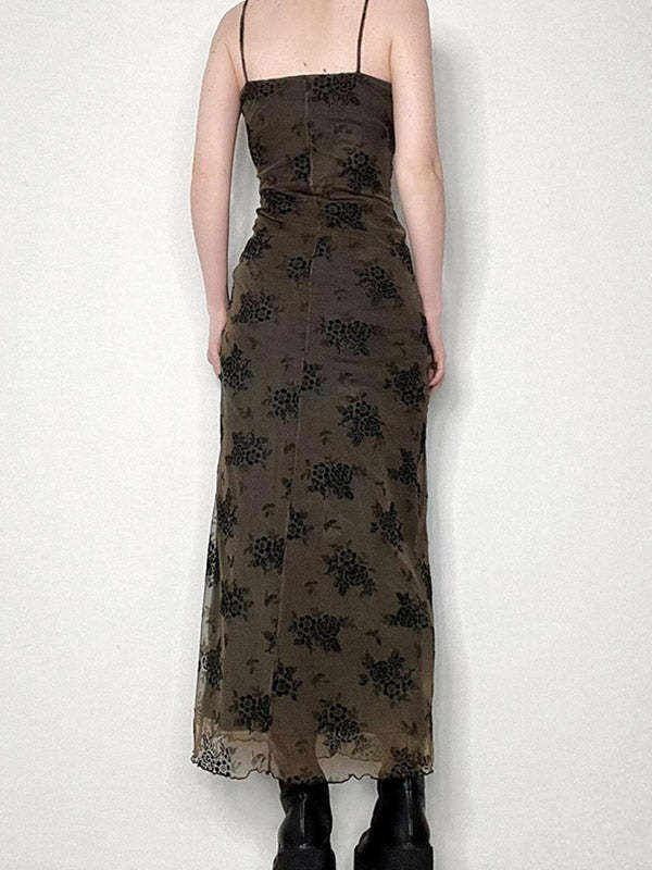 Women's Elegant Printed Maxi Dress