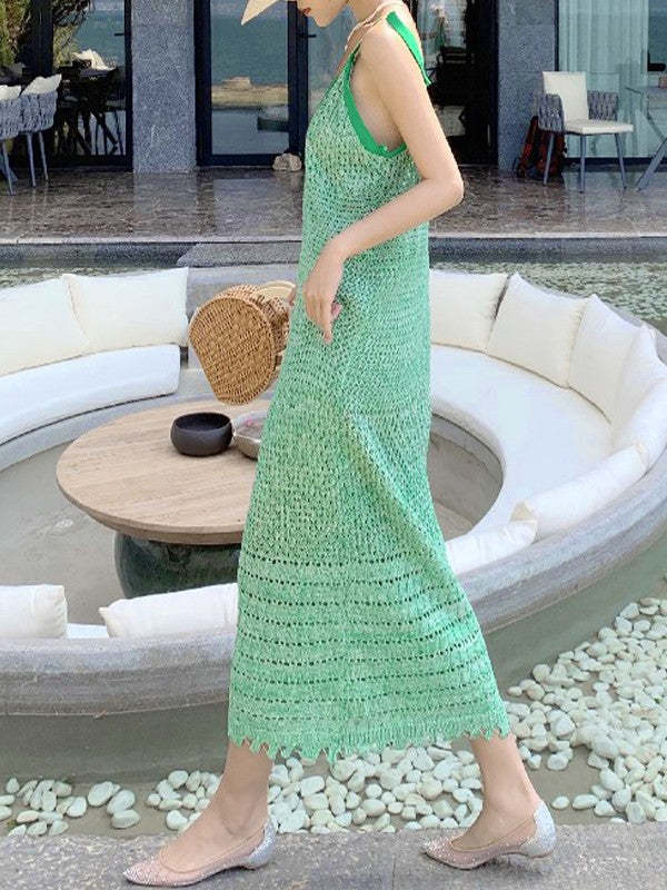 Women's Fashion Casual Lace Suspender Dress