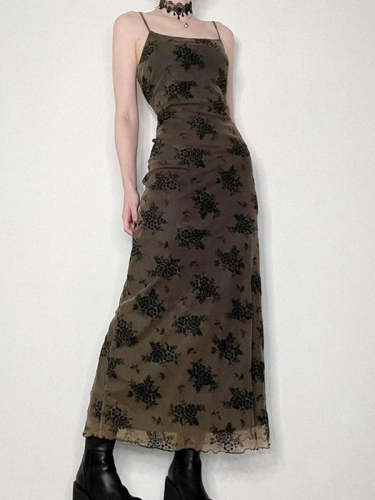 Women's Elegant Printed Maxi Dress