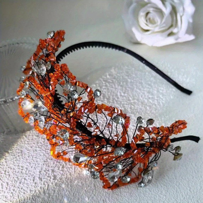Elegant Vintage Flower Crystal Hairband: A Perfect Accessory for Ladies' Formal Events, Birthday Celebrations, and More