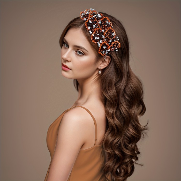 Elegant Vintage Flower Crystal Hairband: A Perfect Accessory for Ladies' Formal Events, Birthday Celebrations, and More