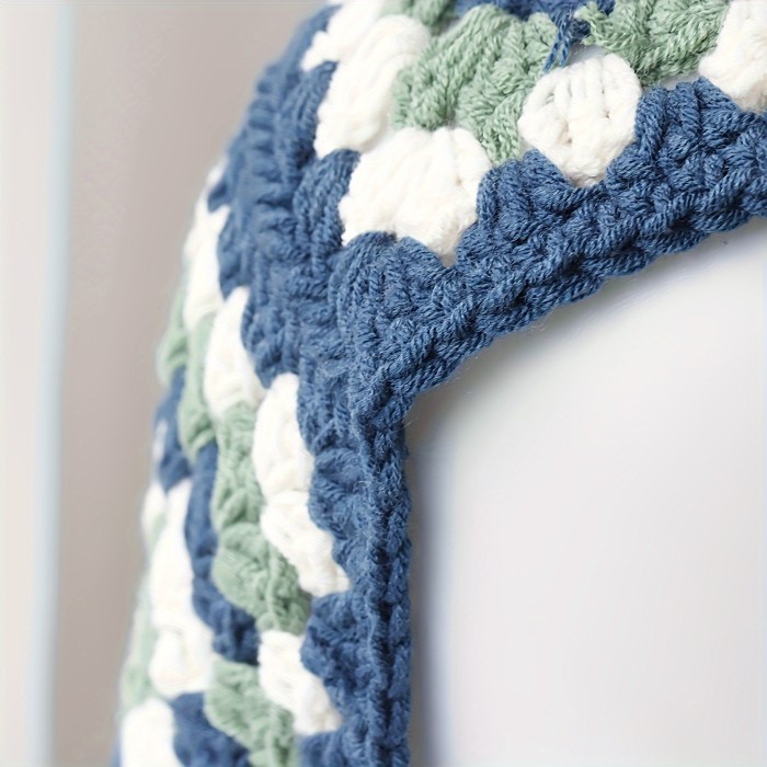 Handmade Crochet Balaclava Hood Women's Fashionable Knitted Head and Neck Warmer for Autumn and Winter, Breathable Cotton Blend, Elastic, Professional Dry Clean, Furry Hat Style