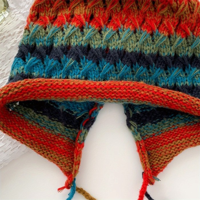 Spice Up Your Winter Wardrobe with Our Colorful Tassel Pom Pom Beanie Hats - Perfect for Cold Weather Fun
