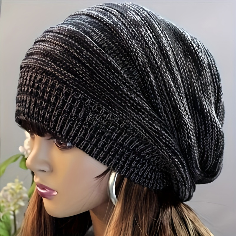 Lover Hat Cute Dream Knitted Ski Hat Baggy Beanie Men's and Women's Hat, Thousand-layer pleated hat warm head pile hat hip-hop street dance hat knitted wool hat
