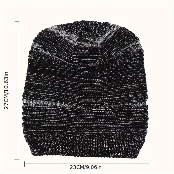 Lover Hat Cute Dream Knitted Ski Hat Baggy Beanie Men's and Women's Hat, Thousand-layer pleated hat warm head pile hat hip-hop street dance hat knitted wool hat