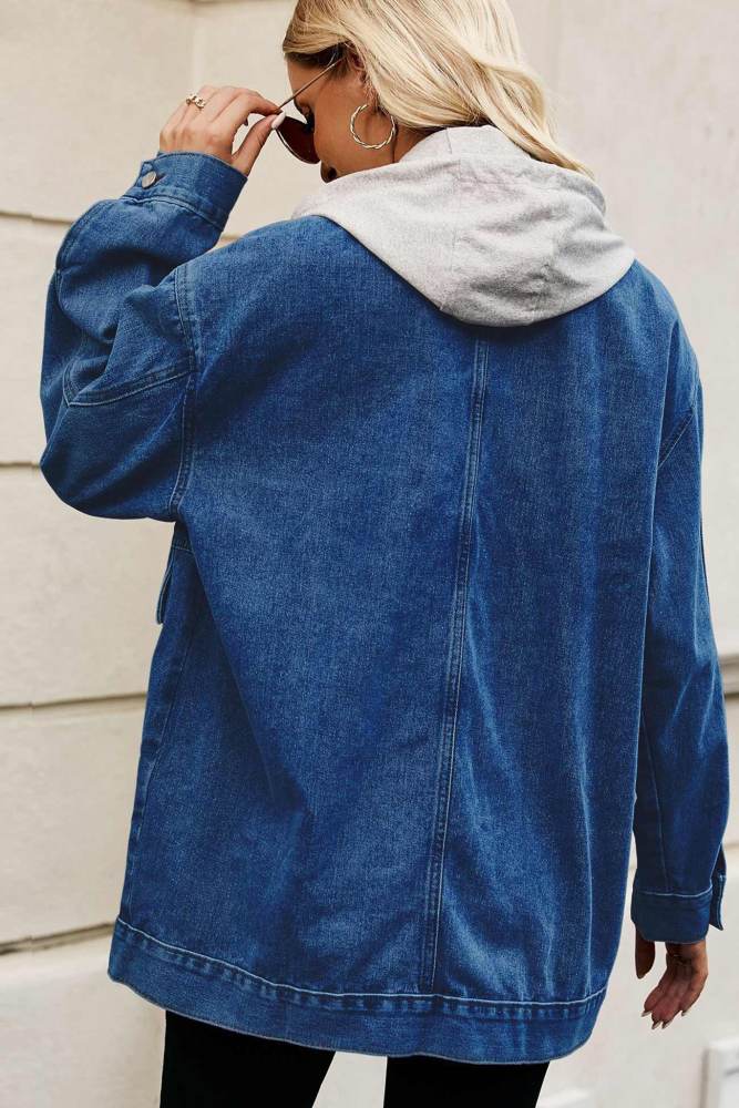 Detachable Hat Denim Jacket