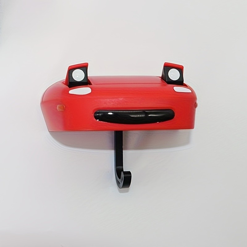 Eclectic Style Pop-Up Headlights Key Holder, Wall Mount Plastic Key Rack with Easy Installation, Fun Pop-Out Car Light Feature