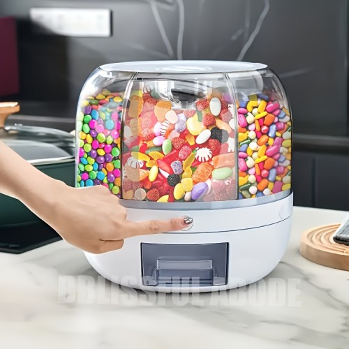 Large Capacity 360° Rotatable Storage Bucket