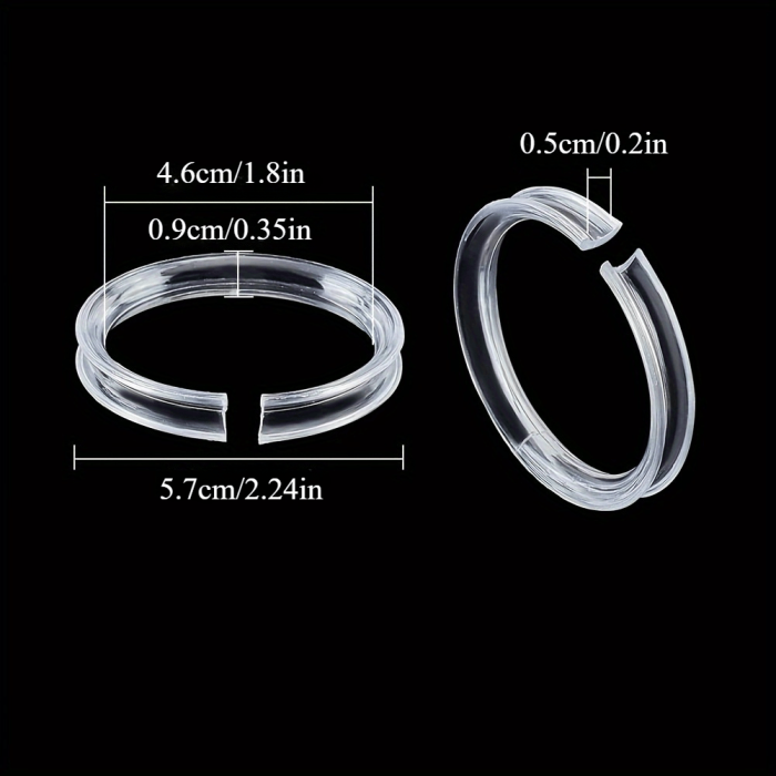 10pcs Acrylic Bracelet Display Stand Set - Round Jewelry Holder & Storage Box, 2.24\