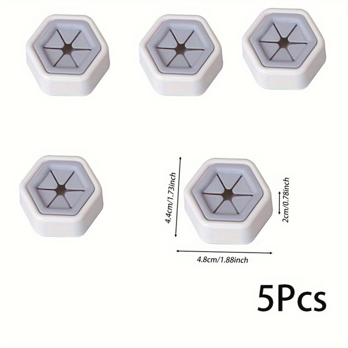 A set of 5 hexagonal towel hooks, creative face towel storage plugs, hole-free rag storage rack, multi-purpose home kitchen accessories, Utility Hooks