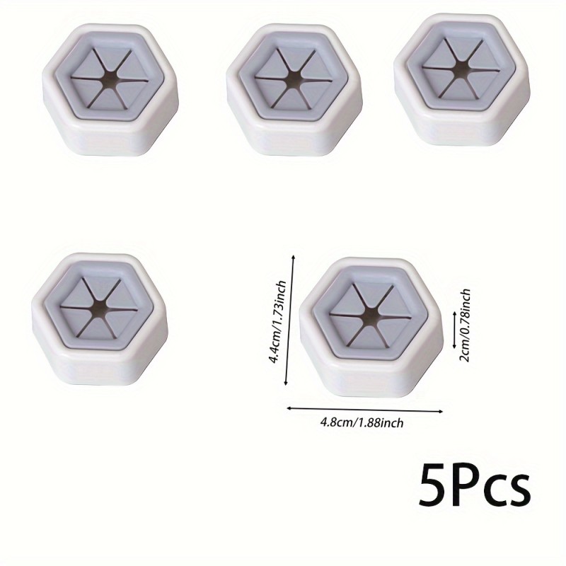 A set of 5 hexagonal towel hooks, creative face towel storage plugs, hole-free rag storage rack, multi-purpose home kitchen accessories, Utility Hooks