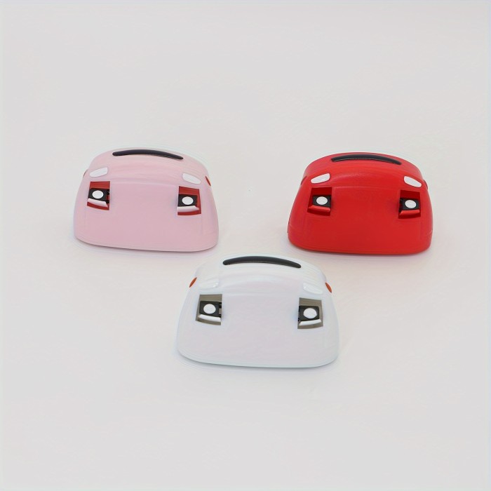 Eclectic Style Pop-Up Headlights Key Holder, Wall Mount Plastic Key Rack with Easy Installation, Fun Pop-Out Car Light Feature