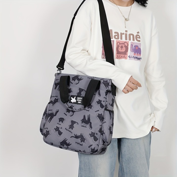 Original Crossbody Tote, 14 Inch One Shoulder Bag For Men And Women, School College Students Storage Bag, Laptop Bag