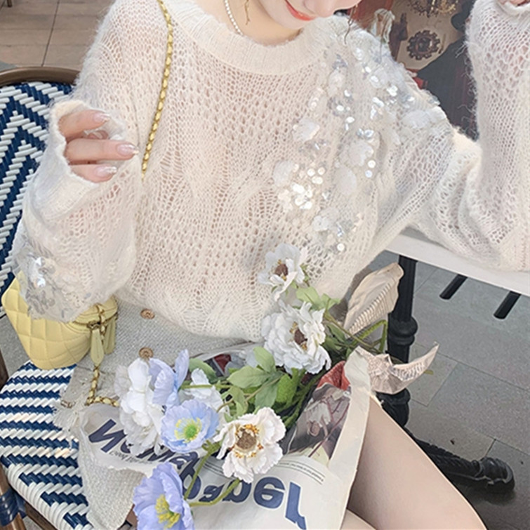 Women's Solid Pullover Casual Winter Warm Sweater