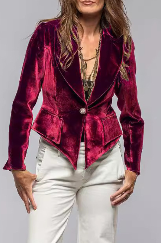Women's Fashion Solid Color Suede Jacket