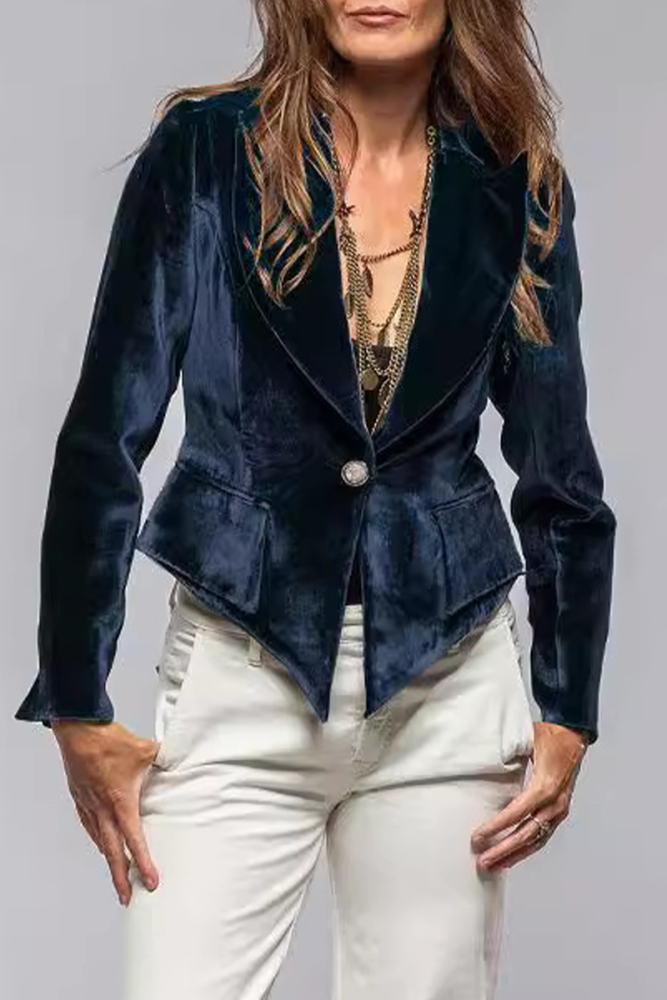 Women's Fashion Solid Color Suede Jacket