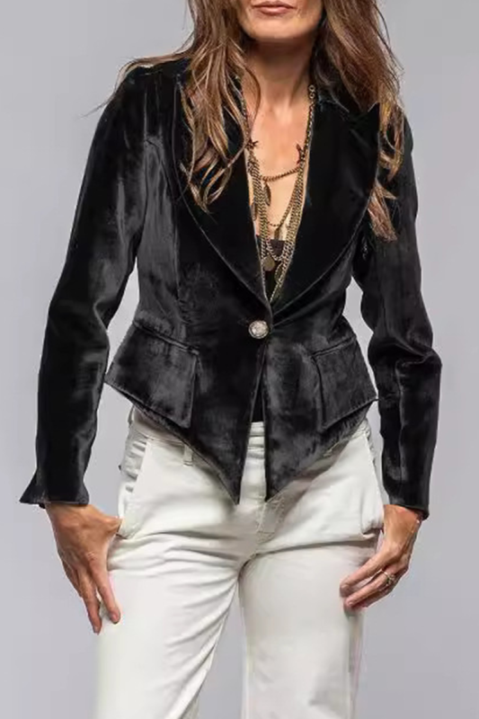 Women's Fashion Solid Color Suede Jacket